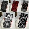Black Bandana Paisley Case For Huawei Nova 11i 3i 7i 5T 11 9 10 SE Y60 Y61 Y70 Y90 Y91 P20 P40 Lite P30 Pro Cover