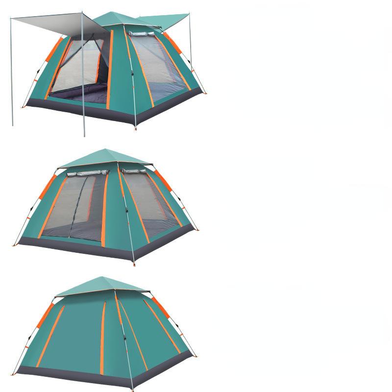 4-6 Person Outdoor Automatic Quick Open Tent Rainfly Waterproof Camping Tent Family Outdoor Instant Setup Tent with Carring Bag