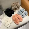 Зимние пушистые тапочки, женские новые домашние домашние меховые тапочки для женщин, удобная нечеткая домашняя обувь на плоской платформе, корейские шлепанцы