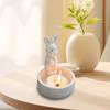 Candle Holder Warming Paws Ceramic Bunny Warming Hands Candle Holder Cute Light Holder Small Tea Light Candle Holders Scented