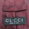 Used GUCCI tie GG silk Red Bordeaux suit
