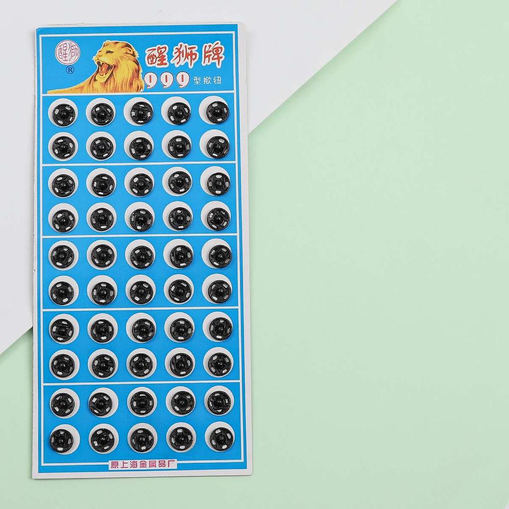 Small Metal Snap Fasteners Press Button 8/12/16/18/20mm Black Silvery Clothing Accessories Sewing Embedded Buckle