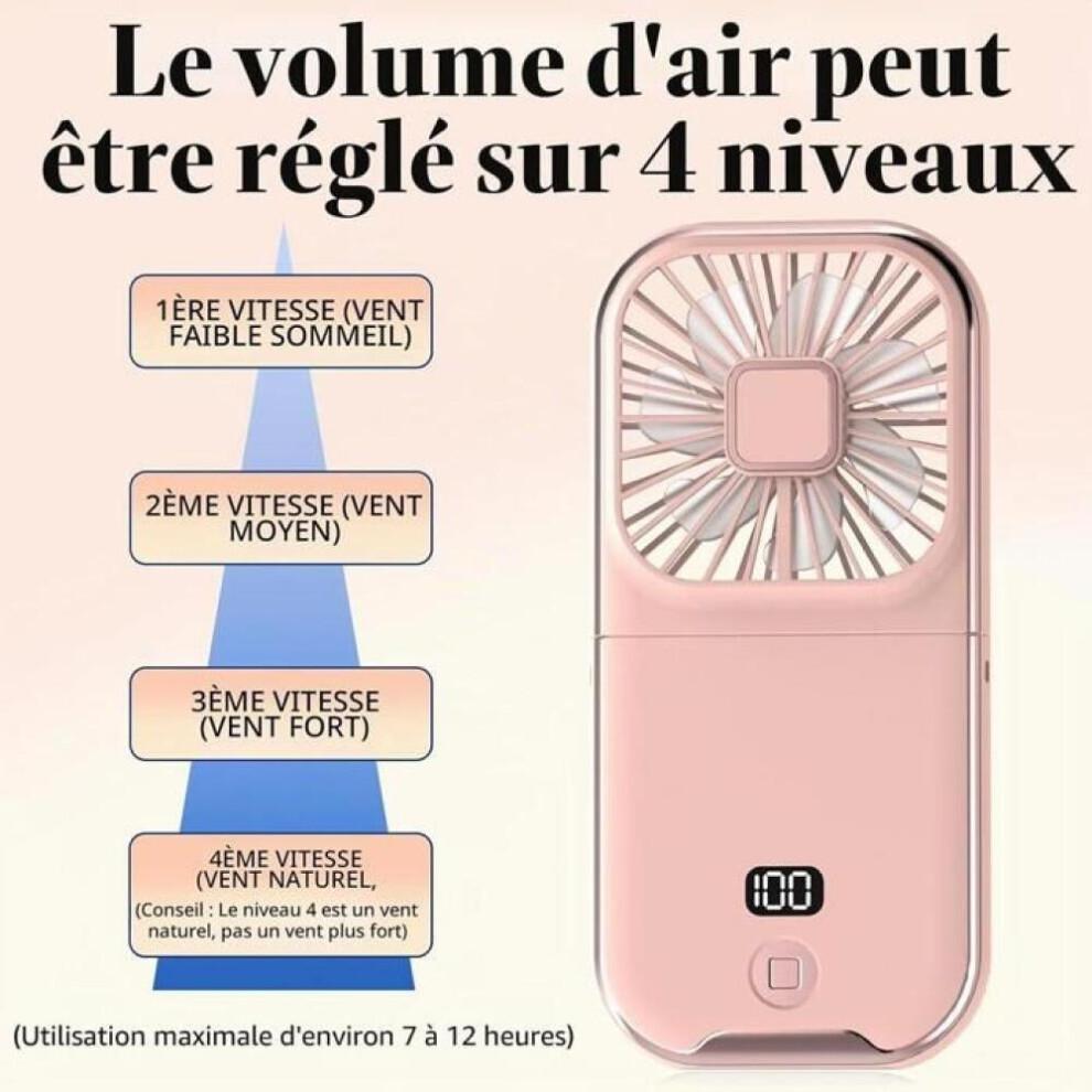 Mini zakventilator, roze