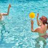 Strong Bounce Spike Game Ball With Pump Mini Volleyball Team Sports Round Net Ball  Pool Lawn