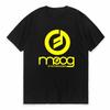 Футболка с логотипом синтезатора Moog для любителей музыки Удобный стильный дизайнерский топ для повседневной носки Унисекс Футболка с коротким рукавом