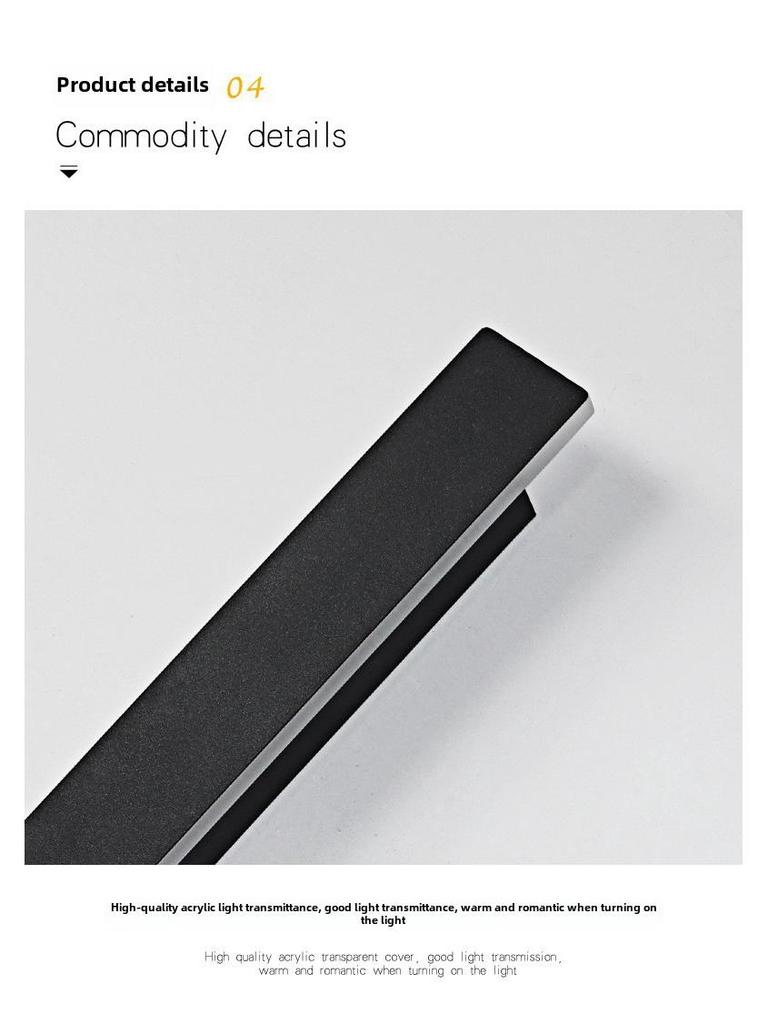 Surface-Mounted LED Wall Lamp: Sleek Bedroom & Living Room Decor