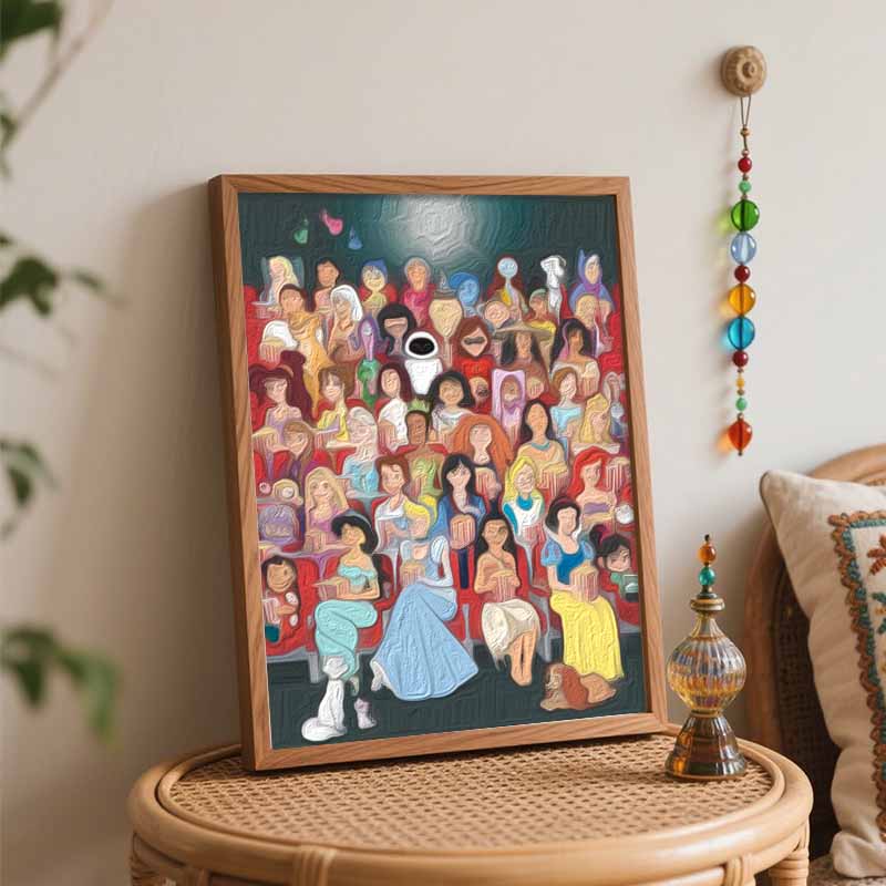 Disney Цифровой набор для масляной живописи, набор для рисования, руководство, DIY-рисование для домашнего декора с персонажами мультфильмов из кино