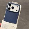 Чехол для телефона с текстурой PU-кожи личи для For Iphone 17 Air 16 1 14 Plus 13 12 Pro Max Матовая крышка с защитой объектива камеры из сплава