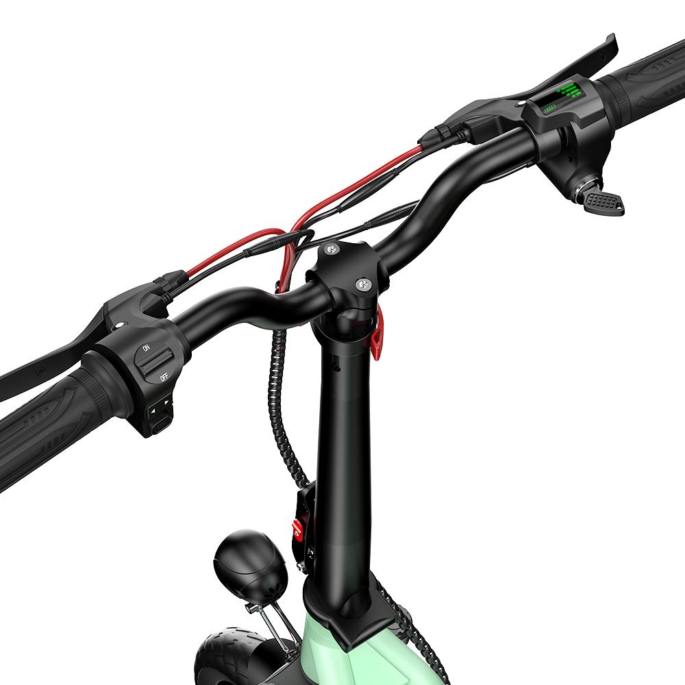 iScooter Urban Electric Scooter with Seat & Basket, 500W & 36V7.5Ah, 12" Road Tires & Dual Disc Brakes, LED Display & Full Suspension E-Scooter