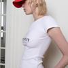 Кепка THEPORTA GRAPHIC DOUBLE LOGO WASH BALL, КРАСНАЯ