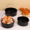 6/7/8/9 Inch Round Cake Mold Carbon Steel Air Fryer Pot Air Fryer Baking Pan Set  Roast Chicken