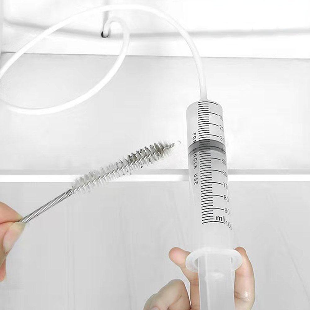 1Set/5Pcs Refrigerator Drain Hole Clog Remover Dredge Cleaning Tools Fridge Hole Brush Water Outlet Cleaner for Household Clean