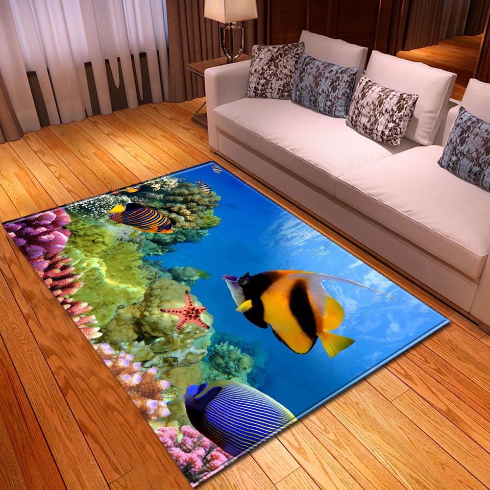 Animal Large Carpet Feather Wind Bedroom Floor Mat