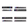 BMW M Performance Metal Logo Stickers: Aluminum Nameplate and Fender Decals