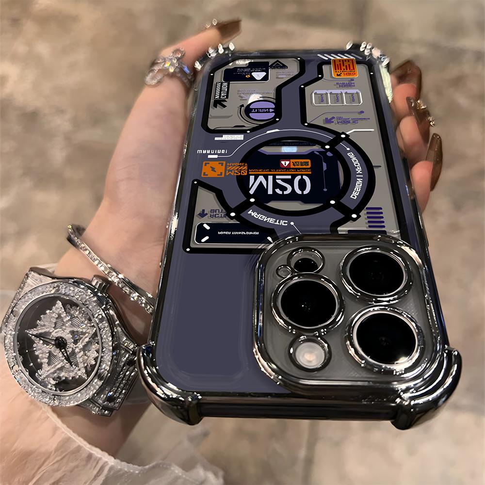 Горячий Новый M20 Circuit Lable Покрытие Чехол для Телефона Для iPhone 16e 16 15 14 13 12 11 Pro Max XR XSMax Plus Противоударный Подушка Безопасности Задняя Крышка