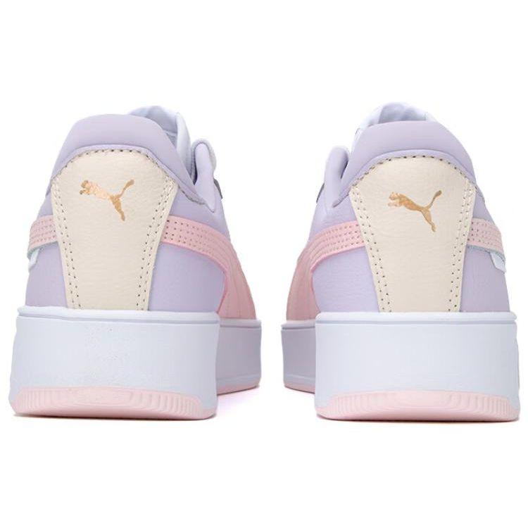 Puma Carina Street Бело-Розовые Женские Кроссовки Alpine Snow Кремовые Морозно-Розовые 389390-10