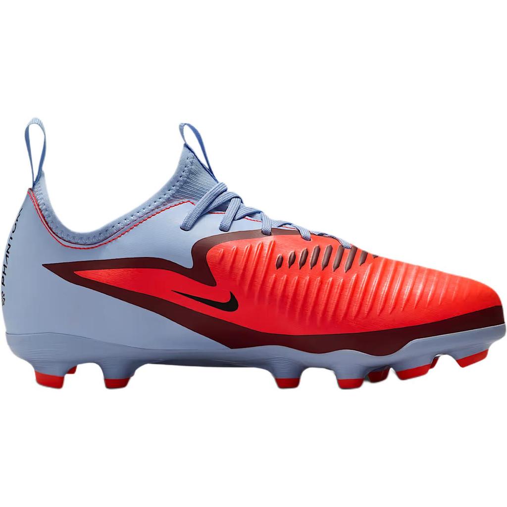 Nike Phantom 6 Low Academy MG GS Royal Tint Black Kids Cleats Blue Bright-Crimson HM9203-400