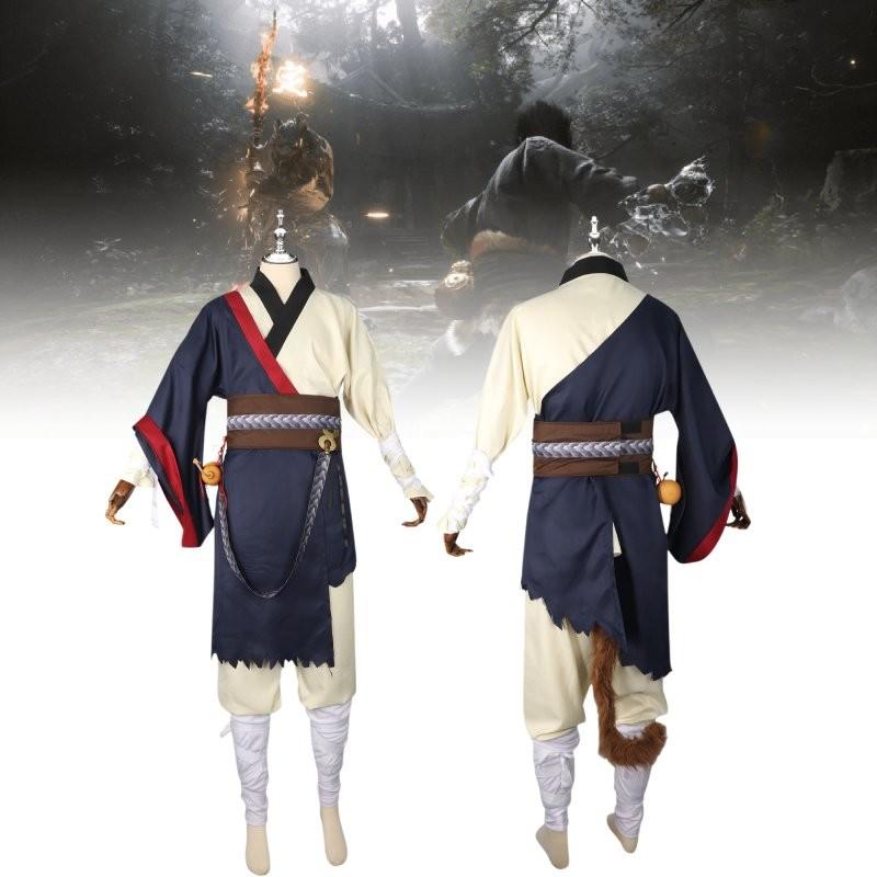 Костюм для косплея Black Myth Wukong в винтажном стиле для игровых энтузиастов летом 2024 года