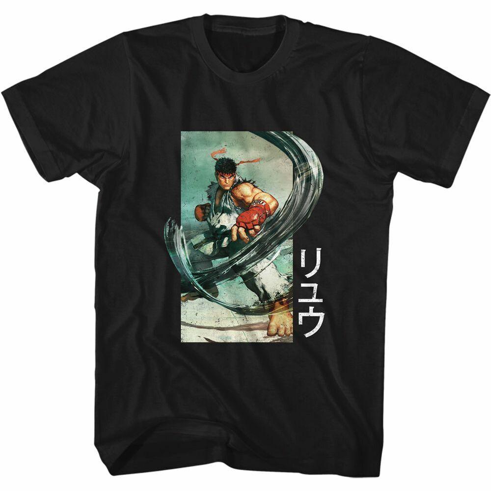 Street Fighter Ryu Air Punch Black T-Shirt Unisex T-Shirt