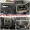 Steering Wheel / Handle Bowl / Water Cup / Rear Box AC Outlet Cover Trim Accessories For Mitsubishi Outlander  2024 2025