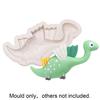 Форма для торта Демолд Антипригарная Легкая Силиконовая Мультяшный Динозавр Сделай сам Фондант Шоколадная форма