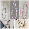 Phone Charms Mobile Phone Lanyard Bear Bow Cellphone Strap Beads Phone Chain  Girl Women