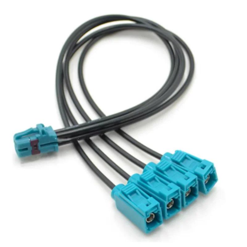 TE Mini 4-в-1 FAKRA Female LVDS Жгут проводов панорамного изображения