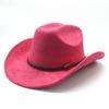 Autumn And Winter Men'S And Women'S Wide-Brimmed Suede Knight Hats Wool Hump Western Cowboy Hats