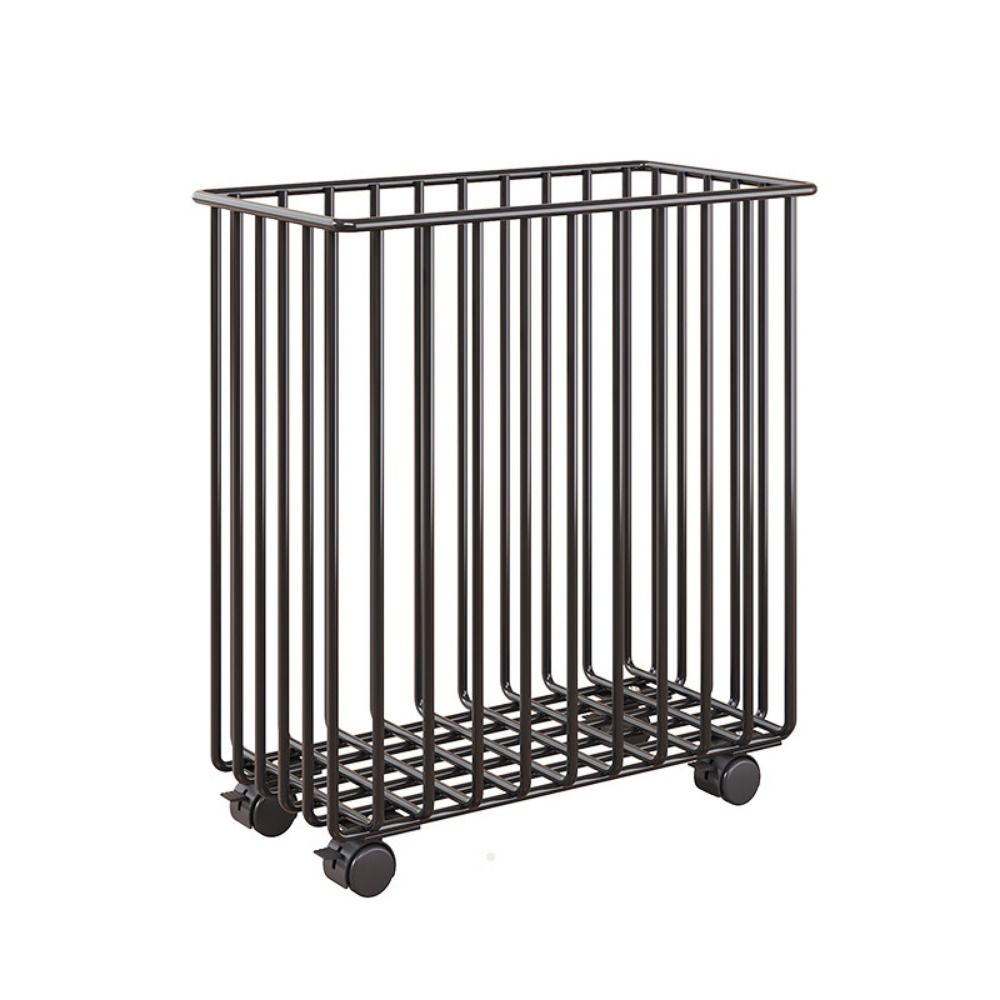 Wheel Laundry Basket Portable Laundry Hamper Durable Dirty Clothes Bucket  Bathroom