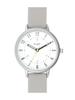 Watch FLAT Simple Rubber Belt Watch GY Gray [Follow] Y00421S-1 Women's