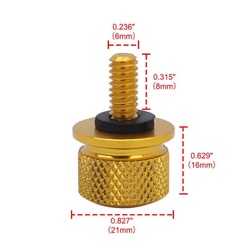 Black Chrome Gold Motorcycle Rear Seat Fender Bolt CNC Screw Motocross Accessories For Harley Sportster Touring Softail Dyna CVO