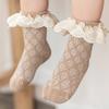 Красочные носки для маленькой девочки Носки с оборками для маленьких девочек Детские носки с оборками из кружева для весны осени