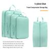 Four-Piece Travel Compression Bag Set for Clothes, Underwear, Toiletries, and Cosmetics