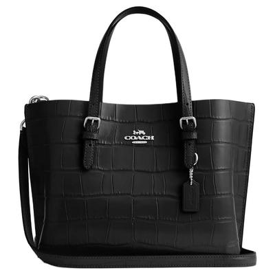 Mollie Tote Кожаная сумка-тоут Женская тоут Черная CW017-SVBK