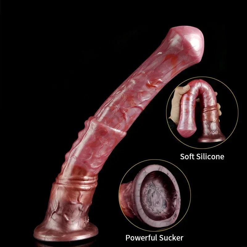Dildo Ejaculating Long Penis Silicone Anal Dildos for Masturbator Sex Toy for Women Men