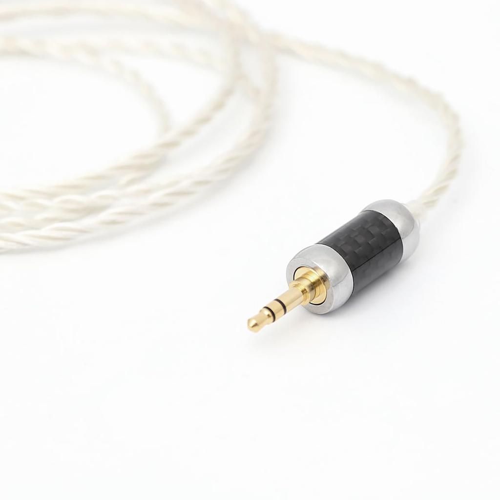 Linsoul THIEAUDIO EST Litz 5N OCC Кристальный Кабель для Наушников Мягкое Окисление для (Статическое электричество) 100-жильный посеребренный (Одиночный медный) Кабель,