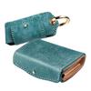 Compact Trifold Genuine Leather Italian Leather Smart Key Case Set of 2 Leather Wallet with Coin Purse [Days Art] Men's