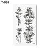 Fashion Unique Flower Animal Waterproof Temporary Tattoo Stickers Body Art Gift