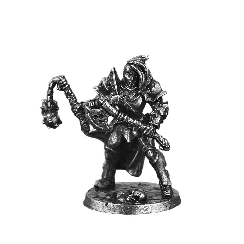 Metal Soldier Action Figure Miniature Model Tabletop Game Desk Decor Toy for Men Home Ornament War Hobbyist Gift Collectible