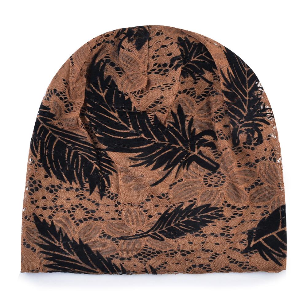 Женская шапка-бини, вязаные кружевные шапки с цветочным узором, женские весенне-летние шапочки Skullies, однотонные головные уборы, шапочка, женская шапка Gorras