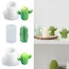 1PCS Cute Cactus Candle Mold Silicone Mold Aromatherapy Plaster Handmade Making Kit Soap Crafts Mold Diy Gifts Home Decoration