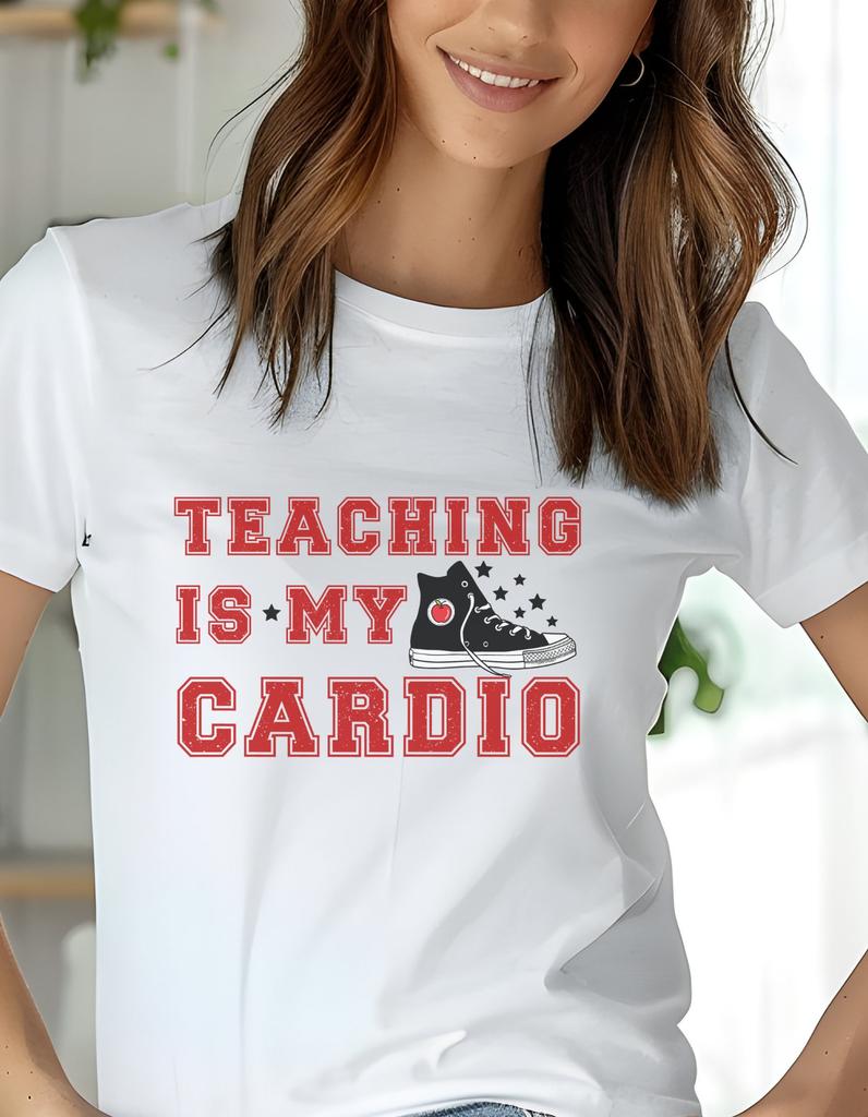 Teaching is My Cardio Adult Unisex Softstyle Shirt| Teacher Shirt| Funny Teacher Shirt| Teacher Tee| Back to School Shirt