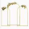 Золотая железная свадебная арка для декора разных размеров, простая сборка, структура для фона вечеринки