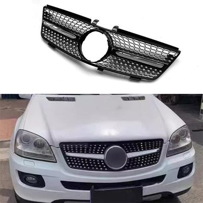 Передняя решетка радиатора Решетка в стиле Racing для Mercedes-Benz W164 класс ML ML320 ML350 ML450 ML500 2005 2006 2007 2008 ABS Тюнинг решеток