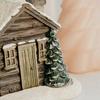 Resin Cabin Snowy Winter Incense Cone Burner 2024 Christmas Incense Cone Holder