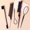 Набор расчесок для укладки волос для груминга 5 шт./набор Расческа с крысиным хвостом Инструменты для хвоста волос Щетка для волос с щетиной Расчесывание Расчесывание Инструмент для плетения