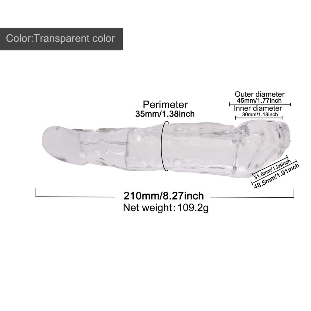 Эластичный силиконовый удлинитель-насадка на пенис Многоразовый мужской увеличитель Секс-игрушка для мужчин Взрослое удовольствие Растяжитель