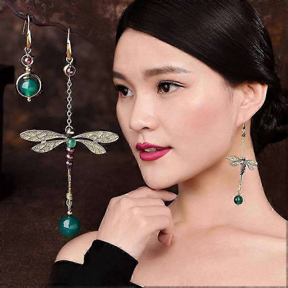 Sterling Silver Locket Drop Asymmetric Earrings Fashion Earrings Fashion Retro Earrings Earrings Girl