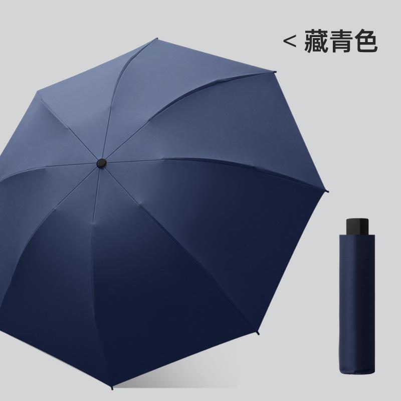 Новый трехсекционный виниловый зонт с ручным открыванием, складной зонт для бизнеса, зонт-наоборот, фиксированный рекламный зонт