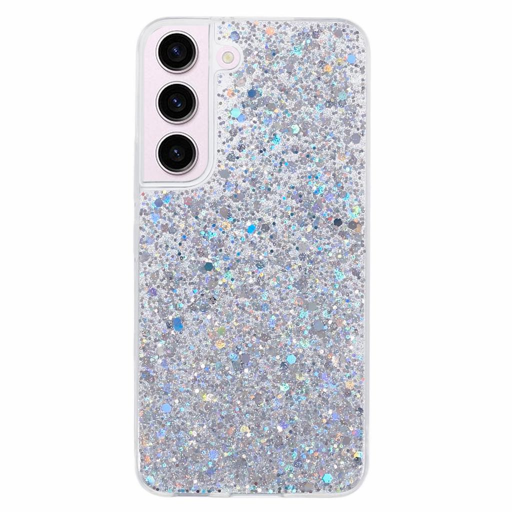 For Samsung Galaxy S23 TPU Case Sequins Powder Sparkle Phone Cover